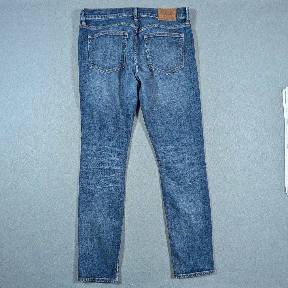 J. Crew Jeans Mens 34x32 Kurabo Japanese Fabric Blue Straight Leg Denim